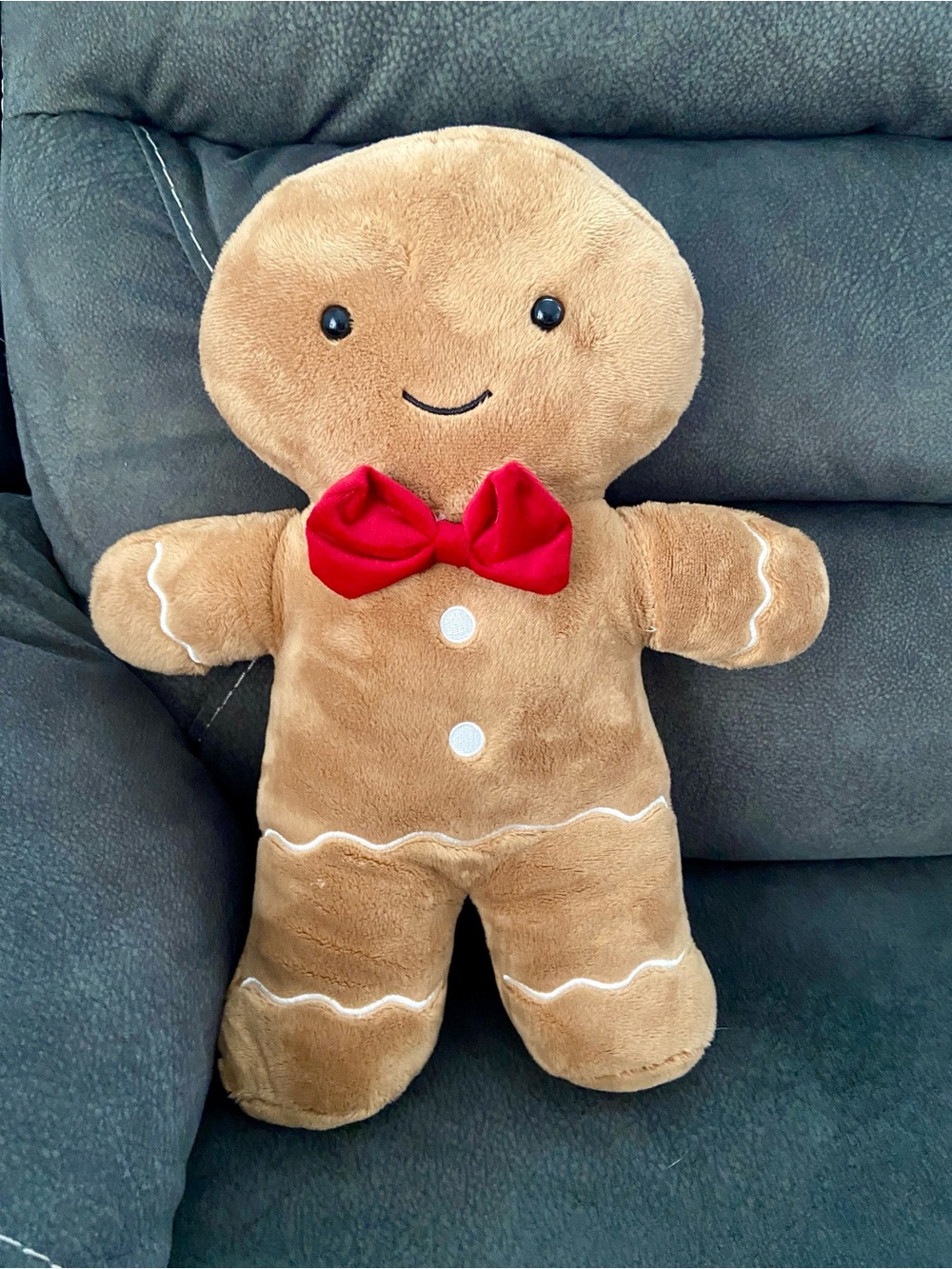 Gingerbread man Pillow Holiday Christmas Decorative Pillow - Picture 2 of 12